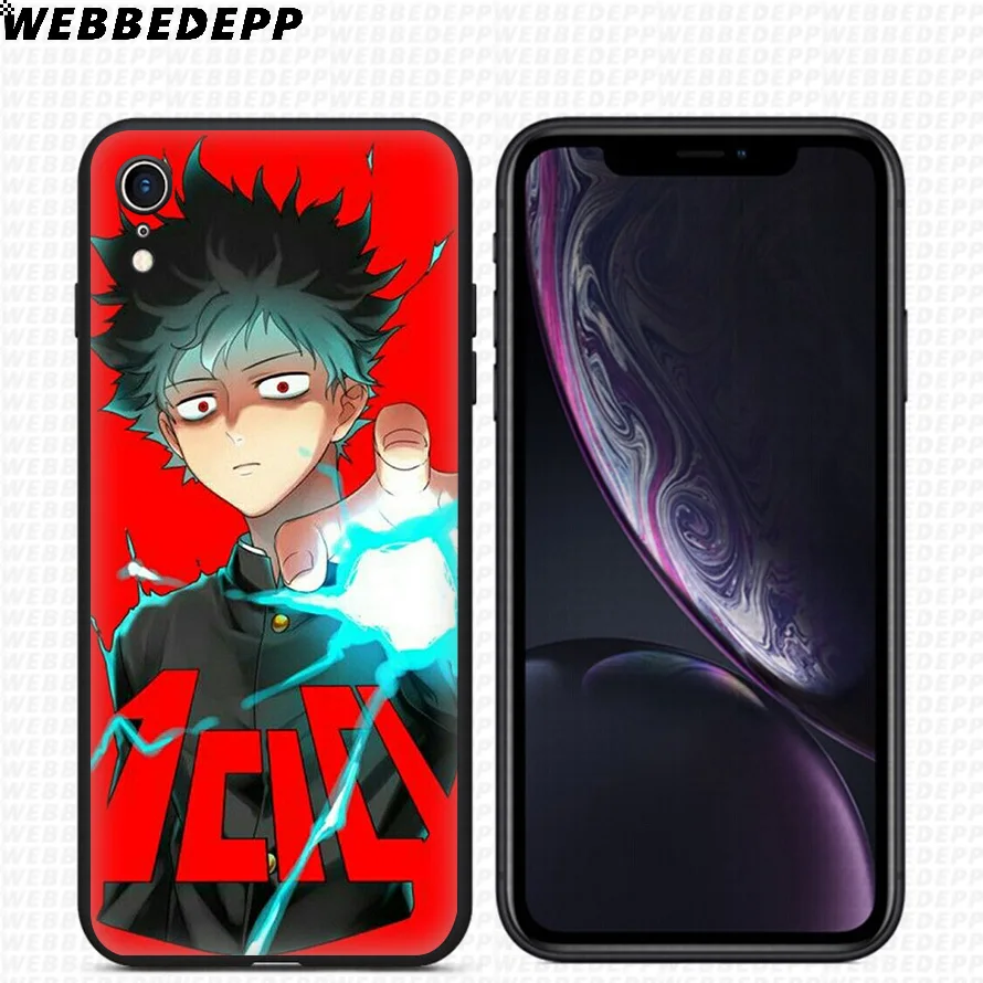 WEBBEDEPP Mob Psycho 100 мягкий силиконовый чехол для iPhone 11 Pro Xr Xs Max X или 10 8 7 6 6S Plus 5 5S SE Case |