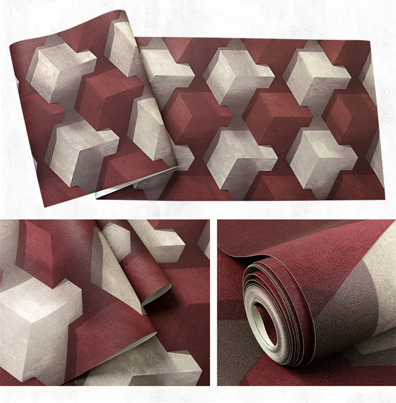 3D Геометрическая сетка настенная бумага водонепроницаемый фон для стены