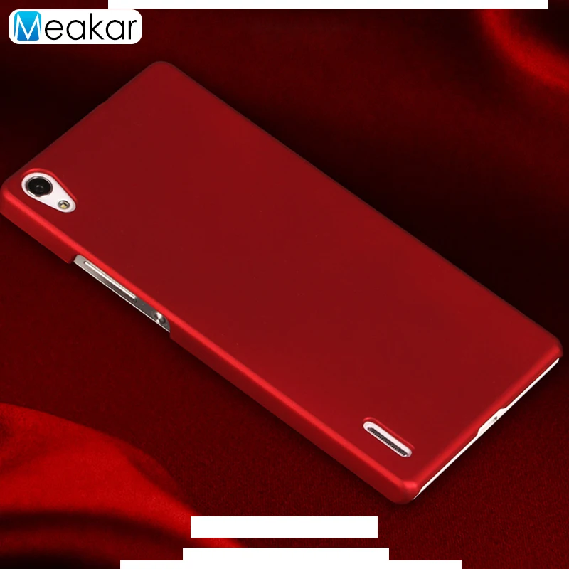 Матовая Пластик Coque 5.0For huawei P7 чехол для huawei Ascend P7 двойной P7-L10 P7-L00 P7-L05 телефона чехол-лента на заднюю панель