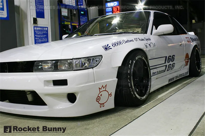 Стекловолокно FRP бодикон подходит для 1989 1994 S13 Silvia PS13 RB V1 стиль тела комплект