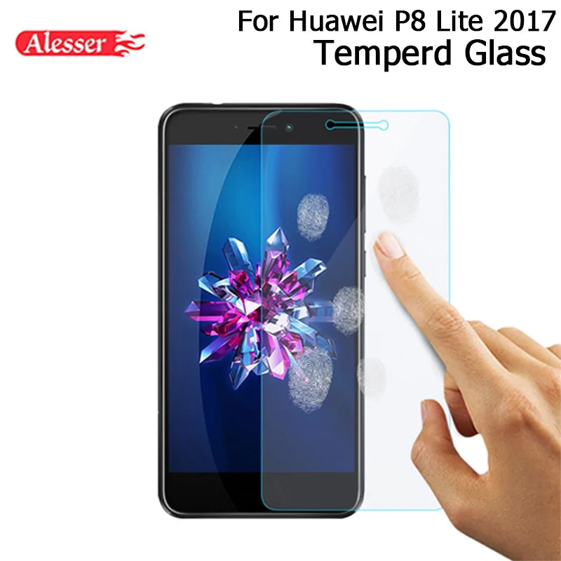Alesser для Huawei P8 Lite 2017 Премиум закаленное Стекло Плёнки 5.2 дюймов царапинам Защитная