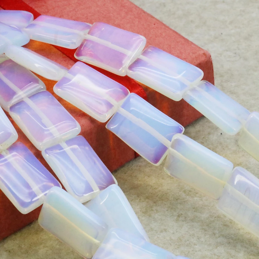 Аксессуары поделки из Шри Ланки натуральный лунный камень Опал Прямоугольник