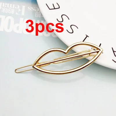 gold lip 3pcs Заколки для волос для женщин и девочек, имитирующие жемчужные заколки для волос, свадебные заколки для волос, заколки для волос, инструменты для укладки, принадлежности для плетения G0302 - Цвет: gold lip 3pcs