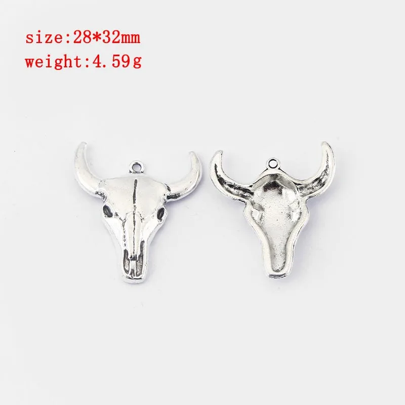 13 1 упаковка, античное серебро/бронза/золото, Bull Toro, taureau, голова, подвески, подвеска для ожерелья, браслета, ювелирных изделий, аксессуары - Окраска металла: 13