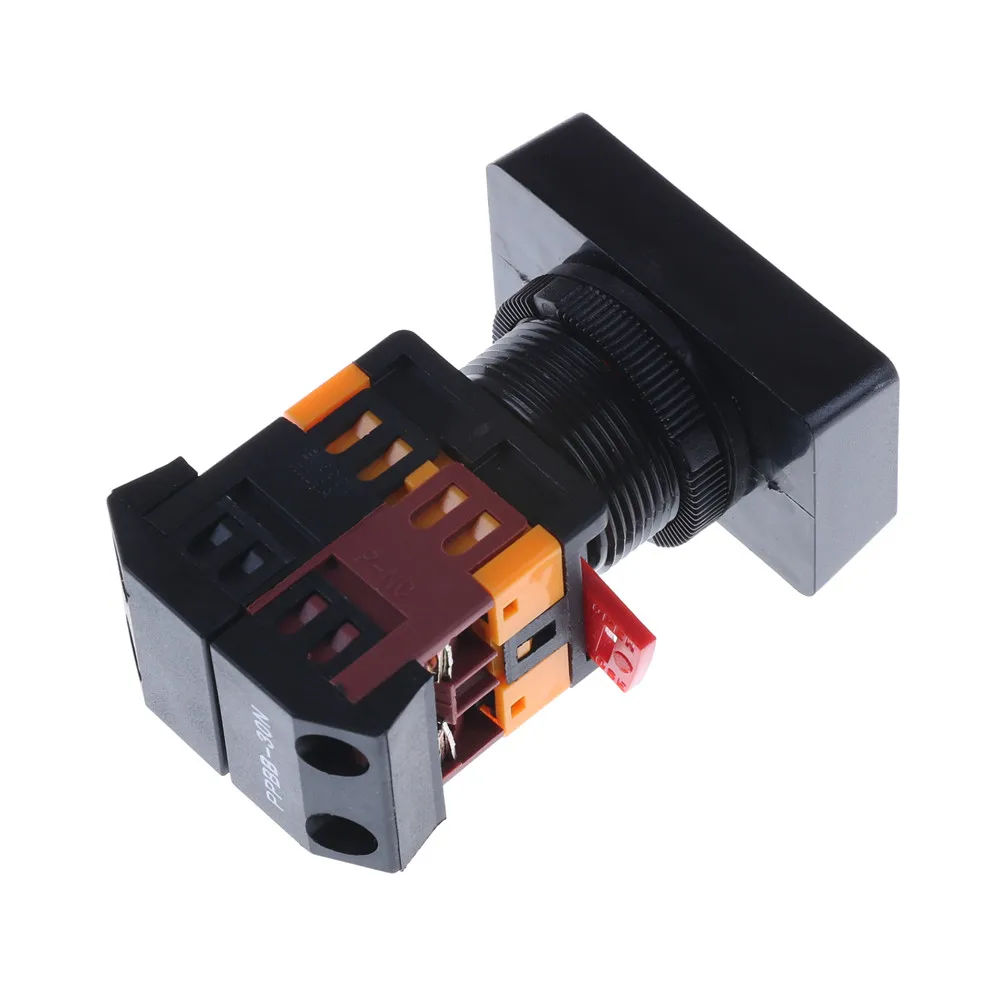 1 шт. 30 мм PPBB 30N 220 В AC LED красный зеленый вкл/выкл старт стоп Мгновенный кнопочный