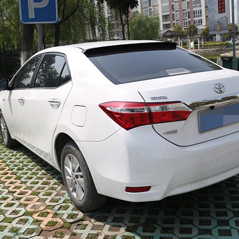 Спойлер для toyota corolla 2014-2017 спойлер со светом высококачественный АБС-пластик цвет