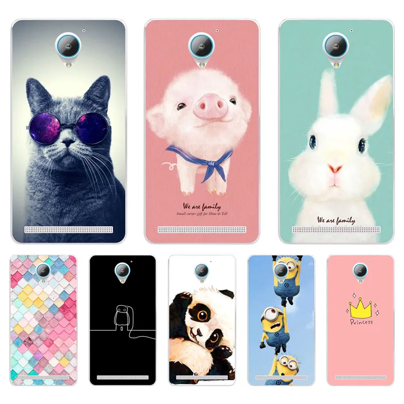 Lenovo Vibe C2 Case Silicon Painted animals Painting Soft TPU Back Cover for K10A40 protect Phone cases shell |