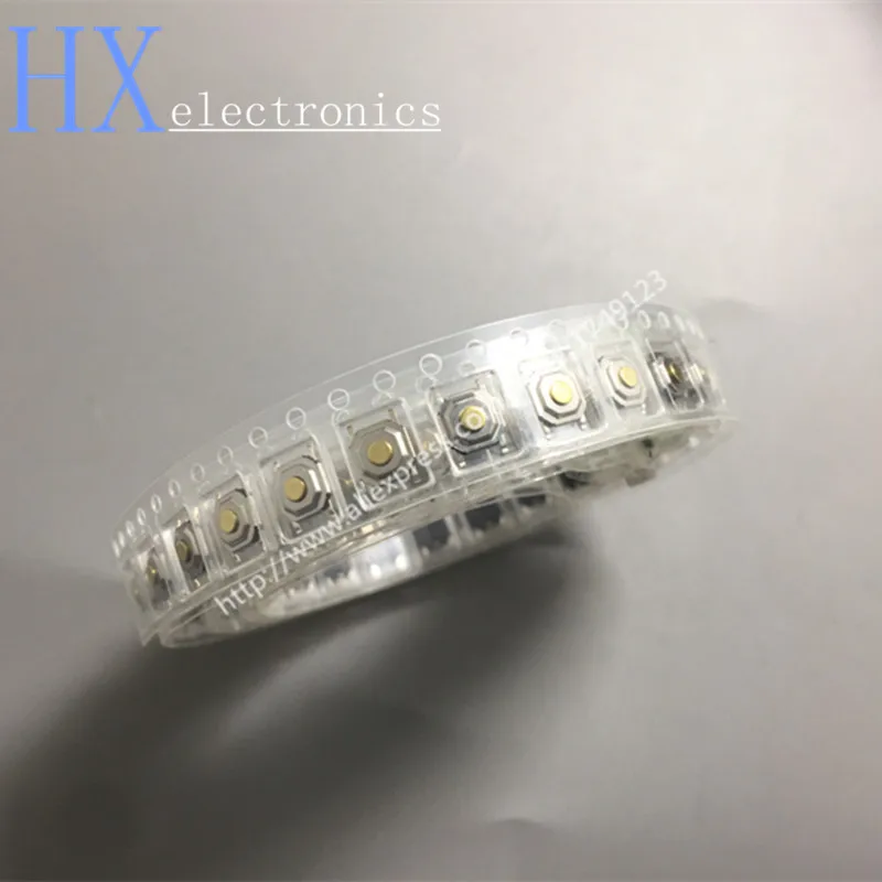 100 шт SMD 4*4*1,5 мм 4X4X1,5 мм тактильная тактовая Кнопка Микропереключатель Мгновенный