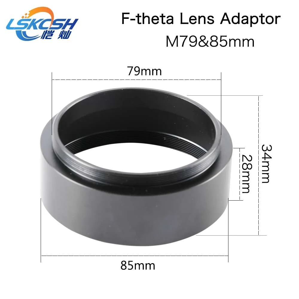 Height 34mm F-theta объектив наружная резьба обратное переходное кольцо высота 18 мм 34 мм для резьбы M85 M79 CO2 лазерная и волоконная лазерная маркировочная машина - Цвет: Height 34mm