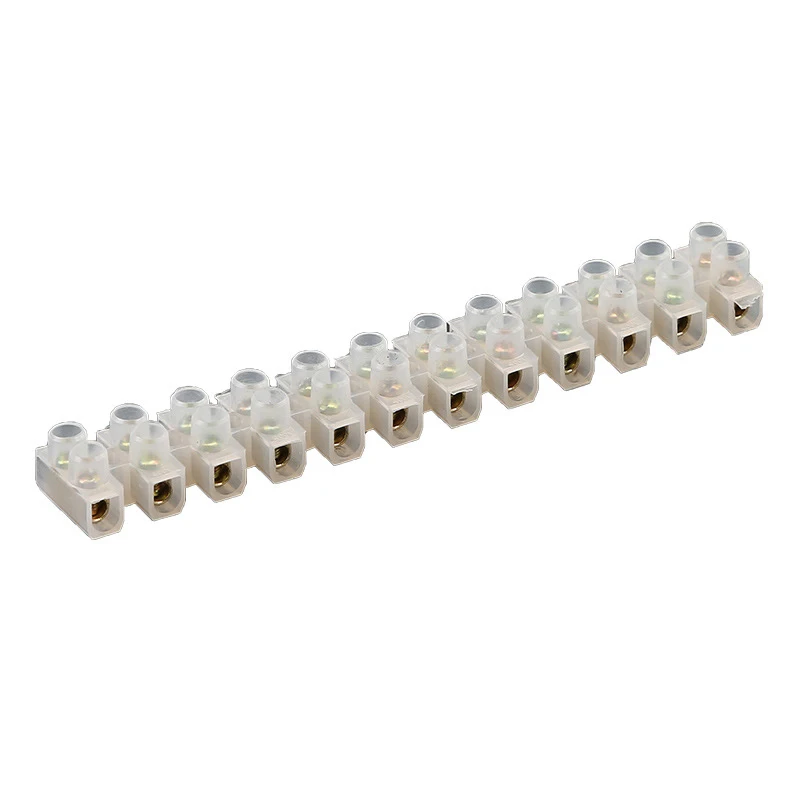 X3-1012 10pcs Screw Terminal Block Connector 10A 12Position Electrical Wire Barrier Strip Two Row Flame Retardant Nylon | Обустройство