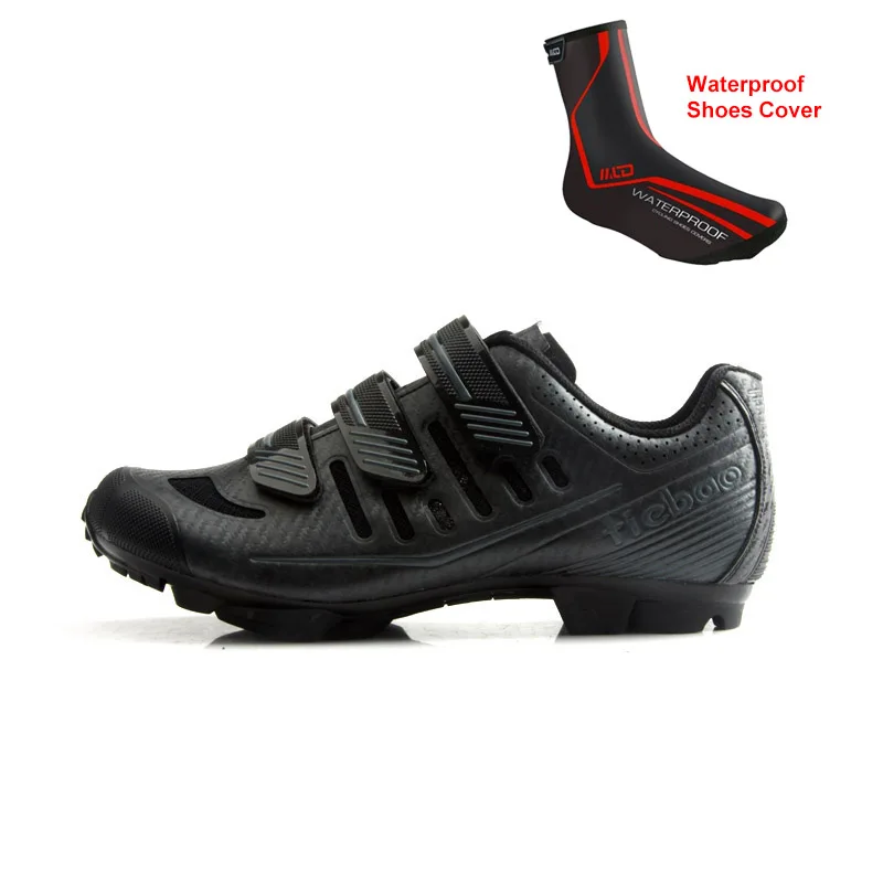 Black and shoescove Tiebao новая дышащая обувь для горного велосипеда Для мужчин на открытом воздухе MTB велосипеда велосипедная обувь самофиксирующаяся велосипедная спортивная обувь с круглым носком; Zapato - Цвет: Black and shoescove