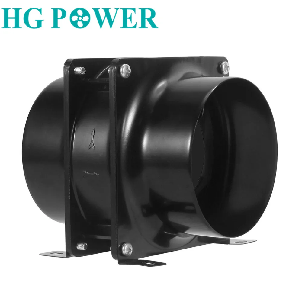 4''6'' Home Industrial Exhaust Ventilator Aluminum Alloy Axial Inline Duct Fan for Kitchen Bathroom Air Extractor Ventilation 6 150mm high efficiency inline duct fan exhaust fan mixed flow hydroponic air blower for home bathroom greenhouse ventilation