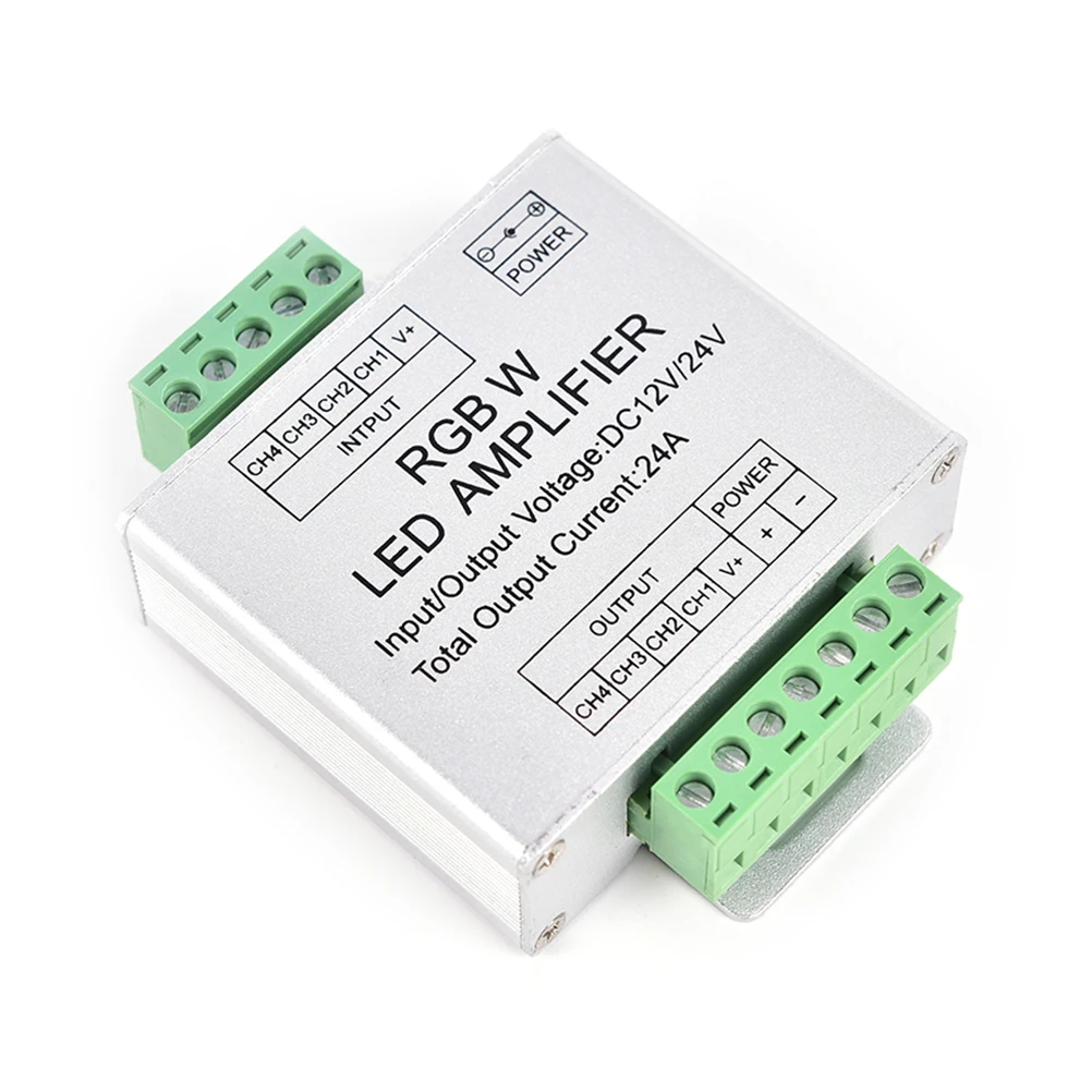 DC12V 24V Led RGBW S p усилитель 24A светодиодный Усилитель мощности контроллер