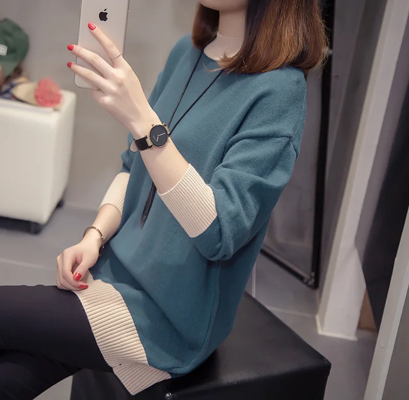 Новая зимняя одежда для беременных из полиэстера средней длины Свободная