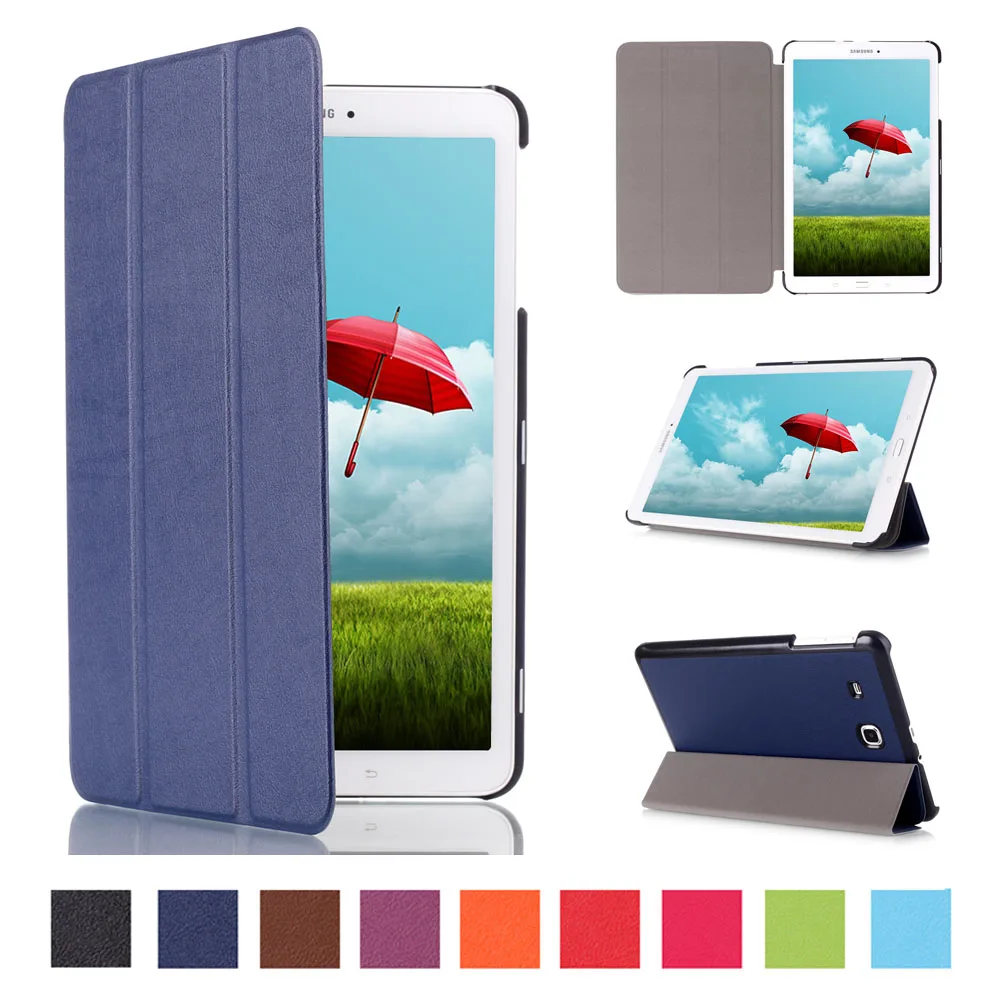 3 складной чехол Slim Fit Premium из искусственной кожи для samsung Tab E планшетный ПК (SM