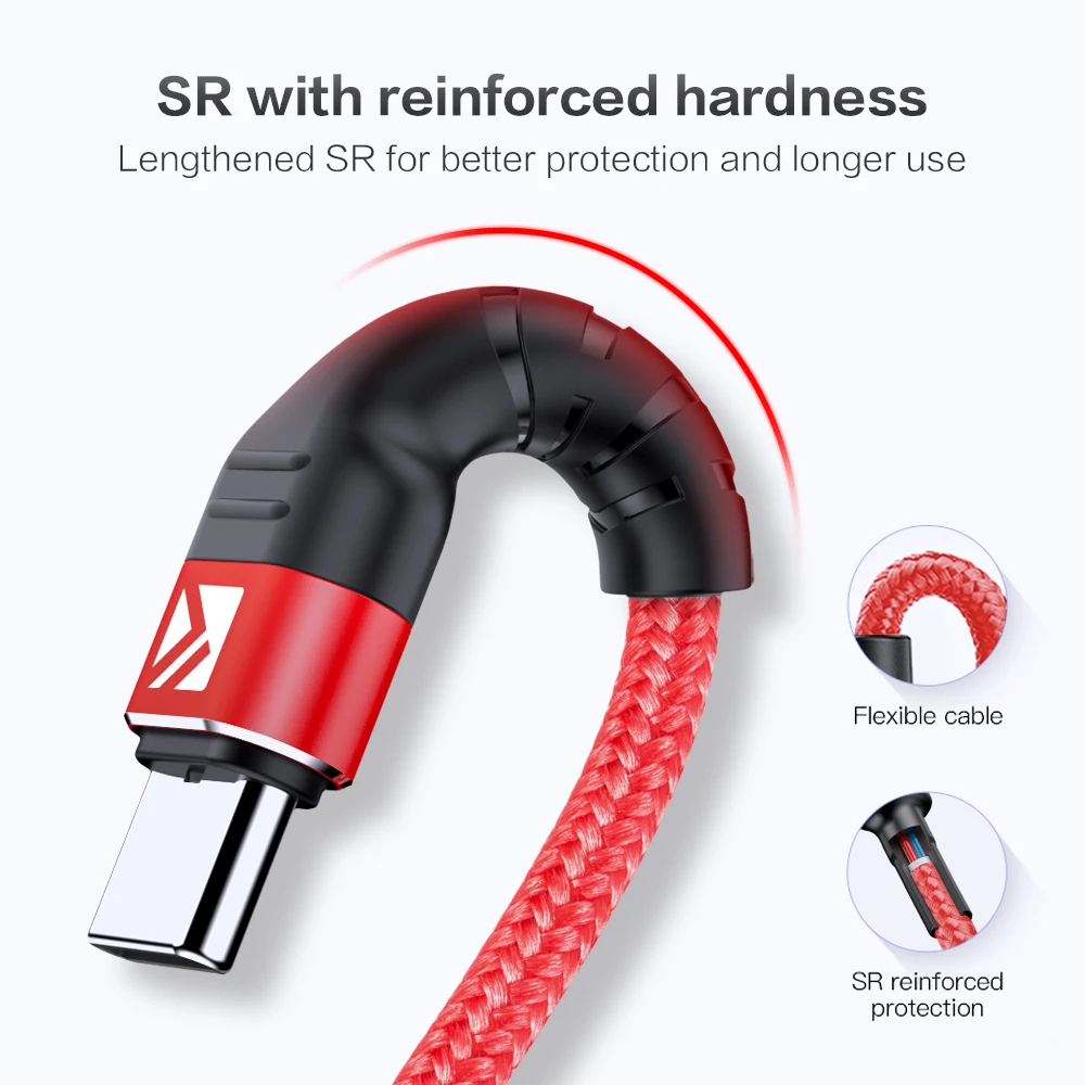 Кабель зарядный FLOVEME USB Type-C 3 А для Samsung S10 S10e S9 | Кабели