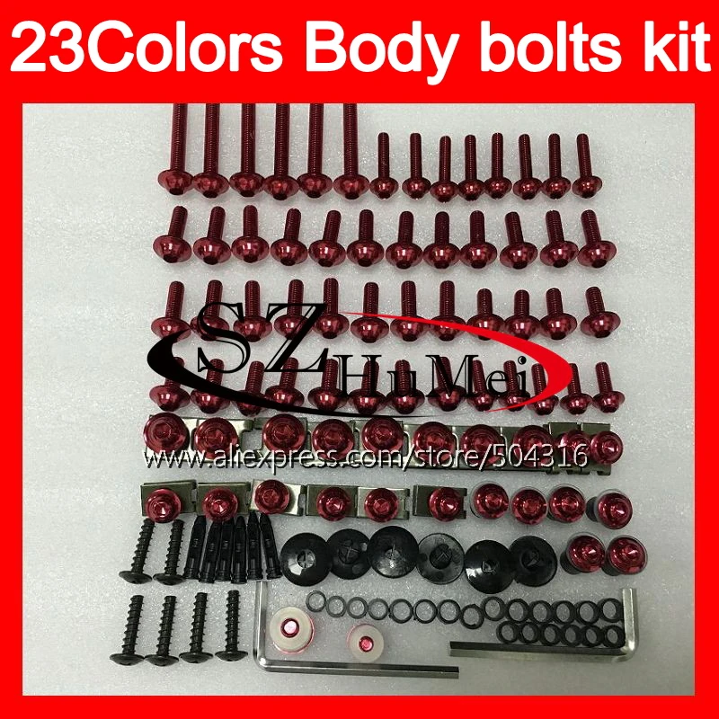

Fairing bolts full screw kit For YAMAHA YZF600R 96 97 98 99 00 YZF-600R YZF 600R 02 03 04 05 06 07 Windscreen bolt screws Nuts