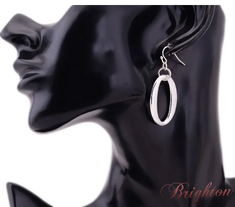 Новинка простой дизайн Высокое качество посеребренная позолоченные серьги