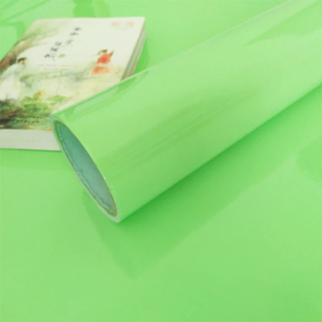 Shiny Light Green 1 м/2 м современная мебель для гостиной настольная Водонепроницаемая мраморная настенная бумага виниловая самоклеющаяся контактная бумага сплошной цвет домашний декор - Цвет: Shiny Light Green