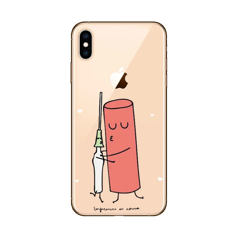 TPU Мягкий силиконовый чехол из ТПУ для iPhone 11Pro X XR XS MAX 7 8 8Plus 5S SE 6 6S 6Plus - Цвет: TPU