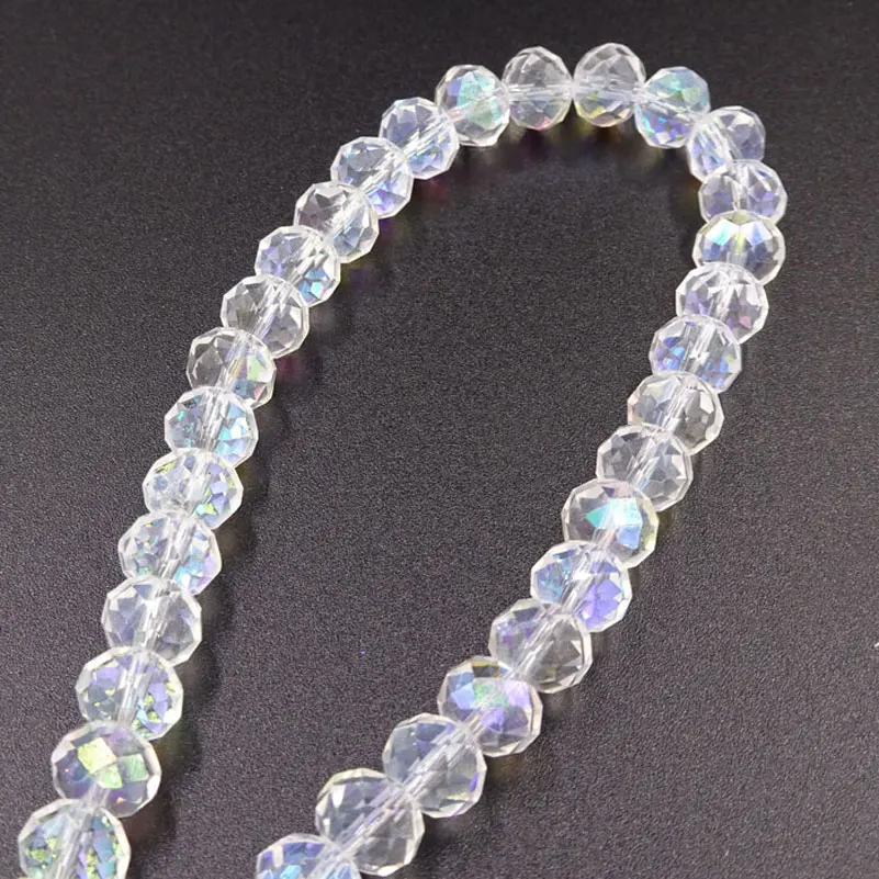 8*6 мм Цветной Кварцевый цвет AB Блестящие Детали материалы для изготовления