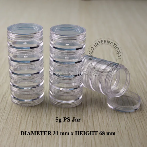 Бесплатная доставка! 5 шт./лот высокое качество г пустые косметические банки