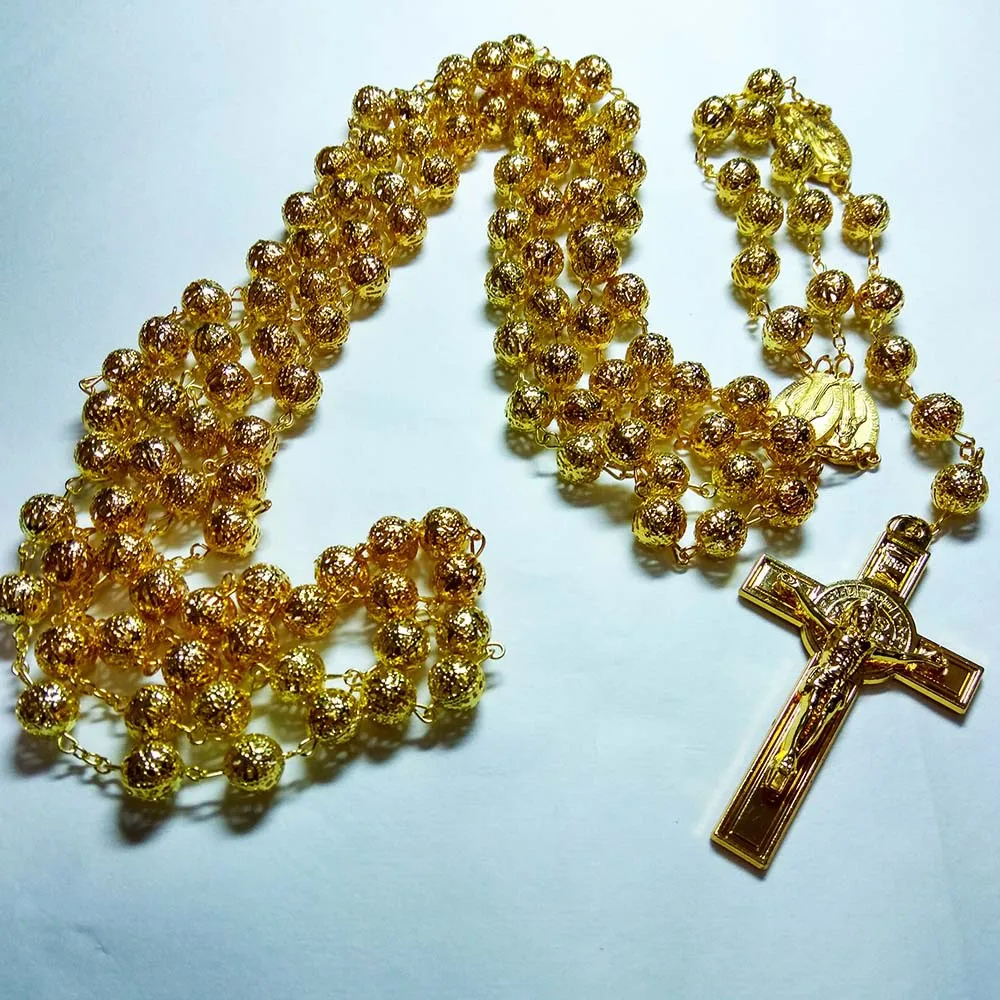 

8mm metal bridal necklace earrings set bridal jewelry necklace jesus cross