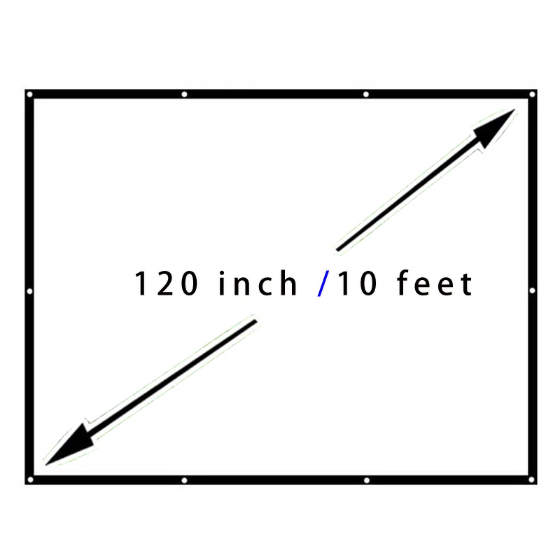 Экран Проекционный матовый белый 120 х150 см дюйма|projector screen 120|screen projectorprojector motorized |