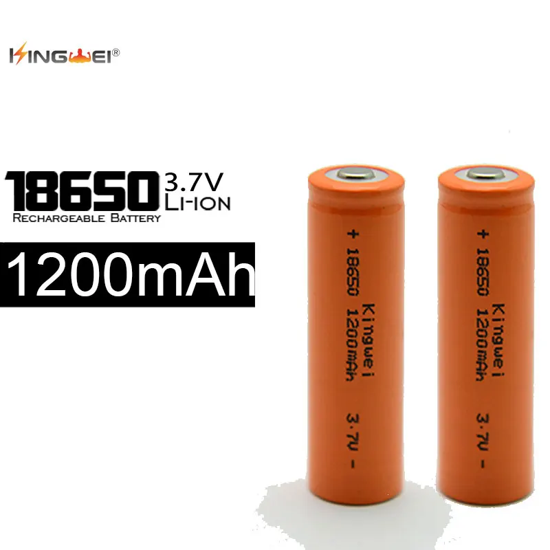 4 шт./лот аккумулятор 1200 мАч литий-ионный 18650 3 7 В литиевый перезаряжаемая отвертка