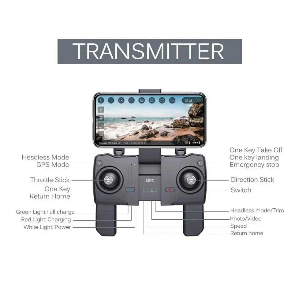 Бесщеточный Радиоуправляемый Дрон rccity SJ RC F11 PRO Wi-Fi FPV GPS камера 2K с сумкой для