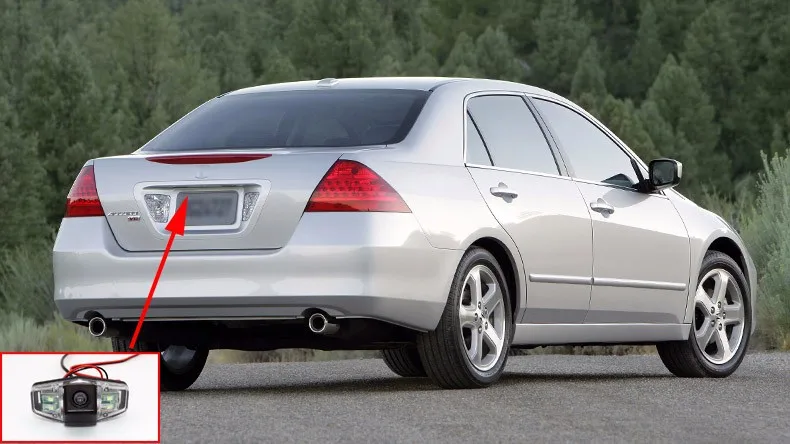 Для Honda Accord/Inspire 7th 2003~ 208/RCA AUX провод или беспроводная автомобильная парковочная камера/HD CCD камера ночного видения заднего вида