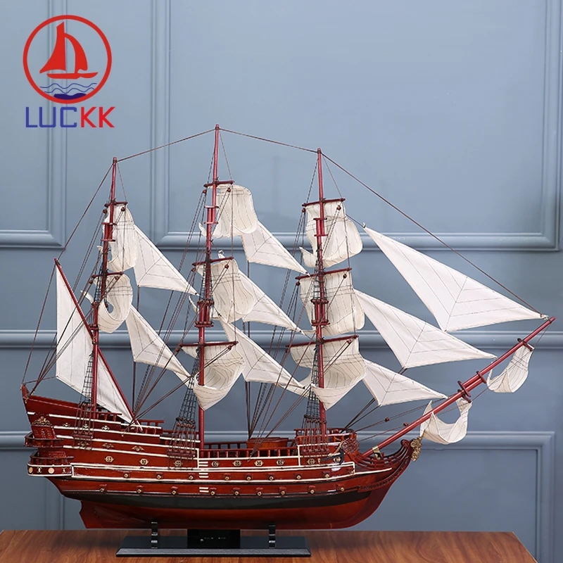 LUCKK 115 см Испания Сан Фелипе 1960 деревянная модель кораблей домашнее внутреннее