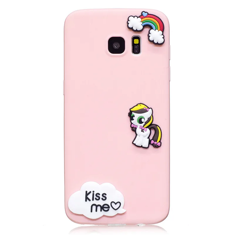 6 Coatuncle мягкий чехол TPU для Coque Samsung Galaxy S7 случае 3D кремния конфеты чехол для задней панели с мультяшными героями чехол для Samsung S7 Edge чехол - Цвет: 6