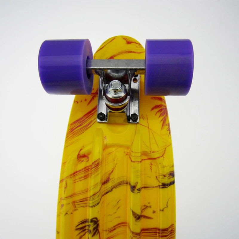 2019 New Children's scooter Space Graphic Printed Mini Cruiser Plastic Skateboard 22&quot X 6&quot Retro Longboard Skate Long Board CL30 |