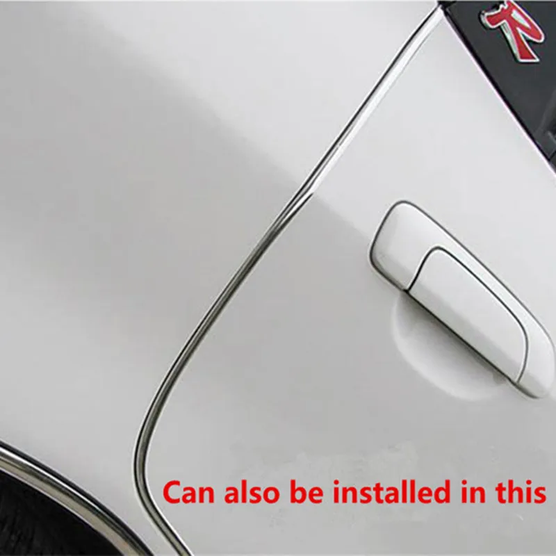 3 м U тип автомобиля Стайлинг Кондиционер Выход Украшения Яркая полоса для Renault clio