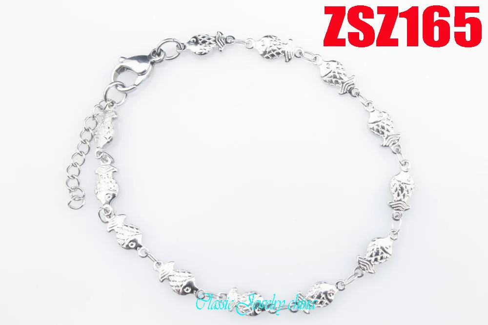 Форма золотой рыбки нержавеющая стальная Скоба кружева модный браслет ювелирные