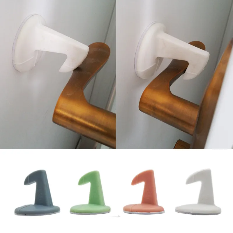 Бесшумные Симпатичные дверные ограничители цветная защита двери дверной стопор