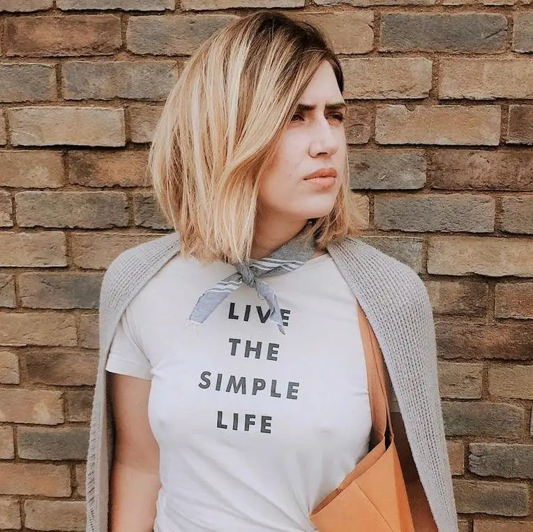 Женская футболка с надписью live the simple life хлопковая Повседневная забавная для