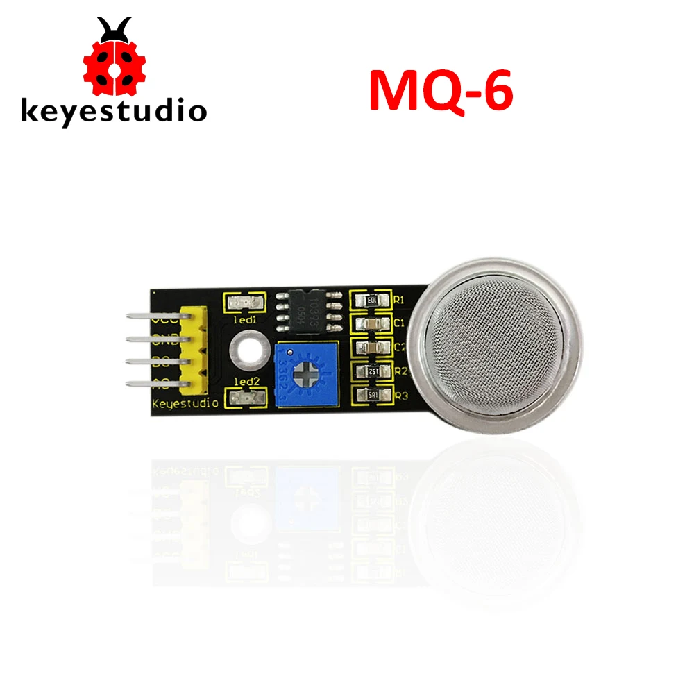

Keyestudio MQ-2/MQ-3/MQ-4/MQ-5/MQ-6/MQ-7/MQ-8/MQ-135 Gas Sensor Detection Module for Arduino UNO R3