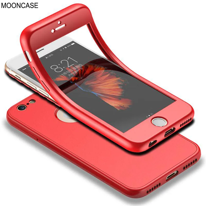 MOONCASE 360 Degre Protected Full Body Case For Samsung Galaxy S7 Edge/S7/S8 Plus /S9 /Note 8 Cover Soft TPU |