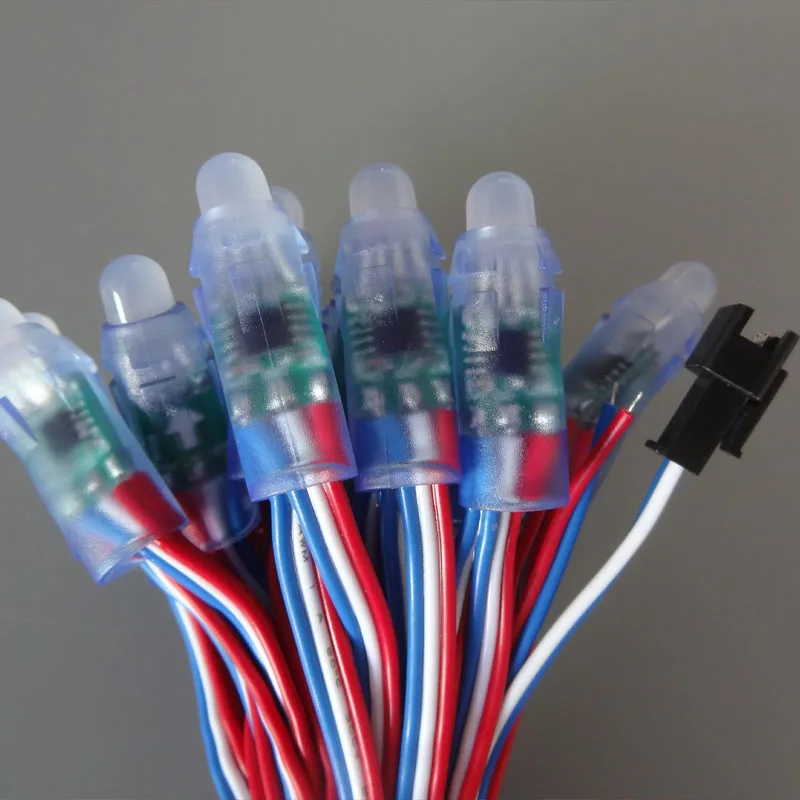 50 шт. DC12V 12 мм WS2811 Светодиодный умный пиксельный узел светильник В цифровой