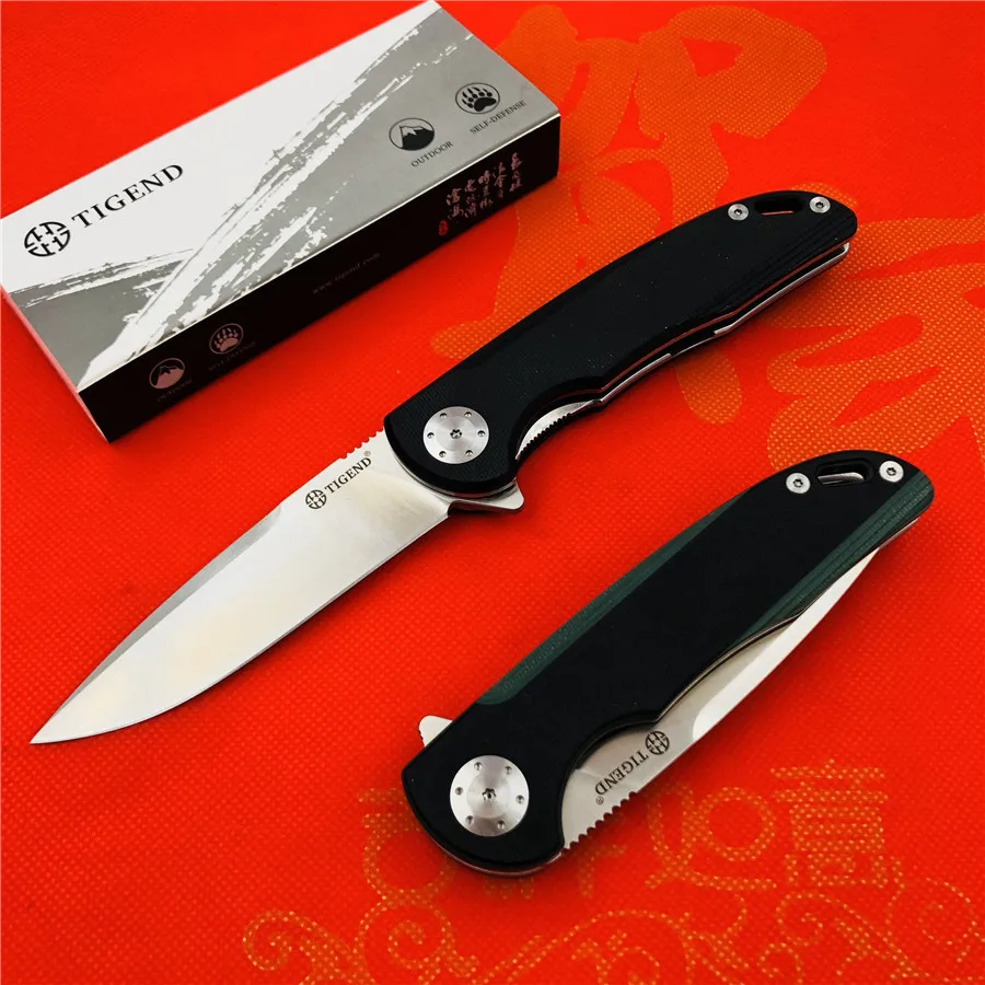 TIGEND CF1010 тактический складной нож D2 лезвие G10+ стальная ручка шарикоподшипник Открытый Кемпинг Многоцелевой Охотничий EDC инструменты