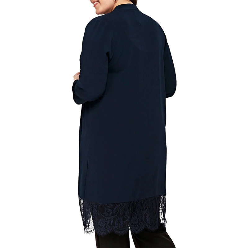 Элегантный Модный женский кардиган с длинным рукавом свободная куртка