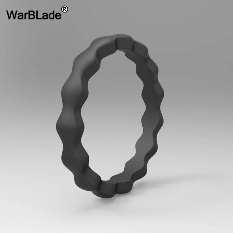 Новое Гипоаллергенное кольцо WarBLade 3 мм из эластичного силикона для кроссфита