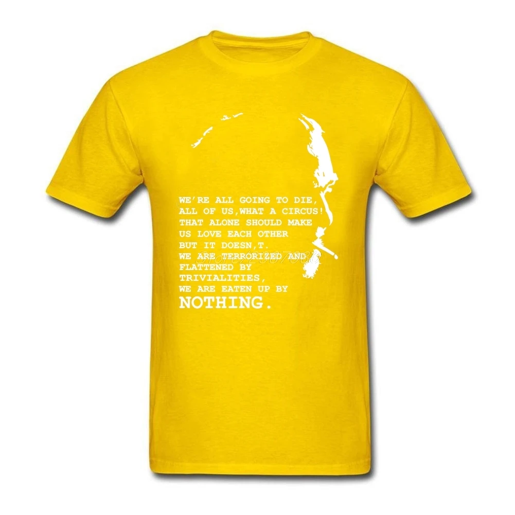 Чарльз Буковски Футболка короткий рукав футболки для Для мужчин поп Camiseta хлопок