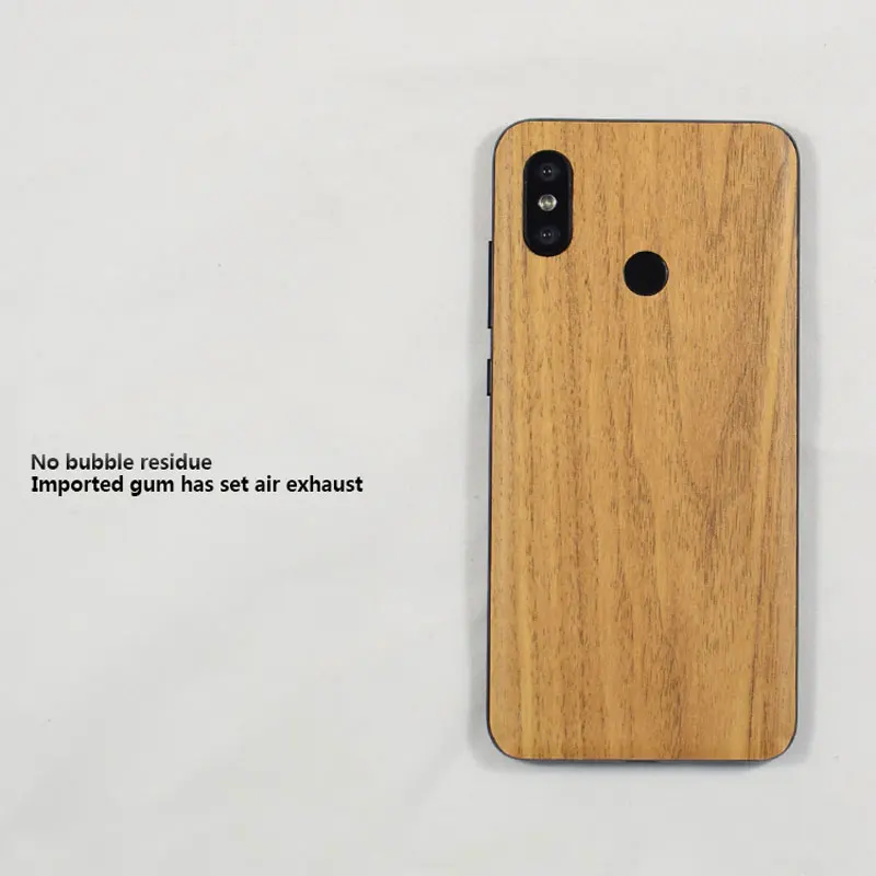 Деревянные зерна назад Стикеры пленка для Xiaomi Mi8 защитный телефон Обёрточная