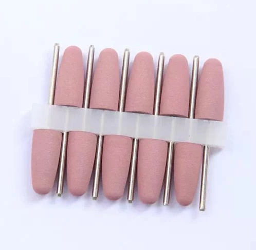 

HP Silicone Rubber Polisher for dental lab Porcelain ,Metal,Resin.Pink Color,10x24mm