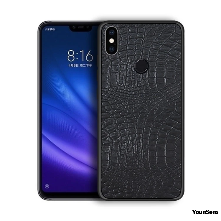 Новая модная Обложка на заднюю панель из искусственной кожи для Xiaomi Redmi 6A 6 Pro Note
