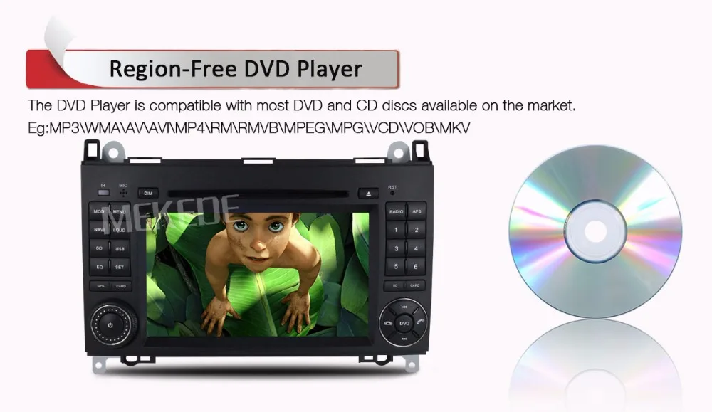 1080P Автомобильный dvd-плеер радио для Mercedes Benz B200 A B класс W169 W245 Viano Vito W639 Sprinter W906 gps Navi RDS