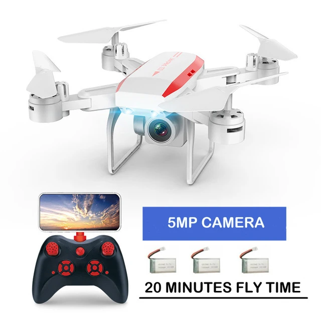 5mp white 3B Профессиональный складной Дрон KY606D RC Квадрокоптер с длинным временем полета fpv Вертолет с 4K HD Wifi камерой VS ky601s Дрон - Цвет: 5mp white 3B